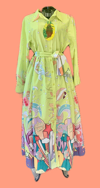 N By Nancy Multicolor Unicorn Print Dress Edenatural N By Nancy Multicolor Unicorn Print Dress Edenatural