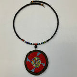 Maasai Inspired Design Beaded Choker Necklace