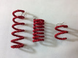 Memory Wire Spiral Beaded Design Earrings